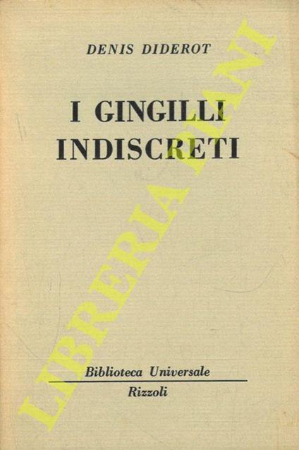 I gingilli indiscreti - Denis Diderot - copertina