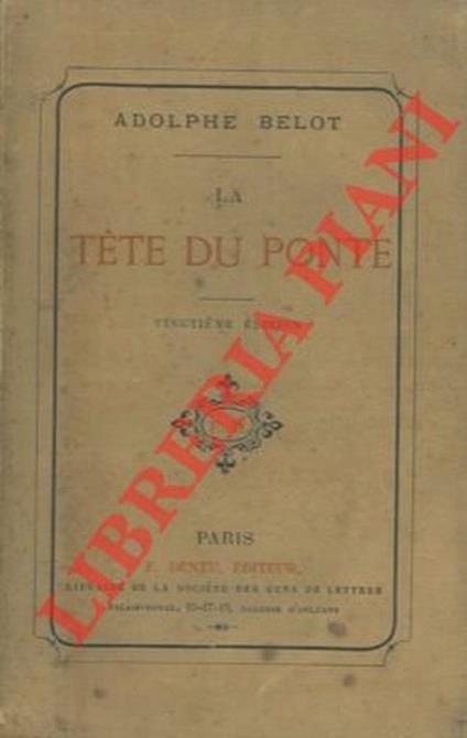 La tête du ponte - Adolphe Belot - copertina