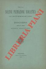 Per la solenne premiazione scolastica 20 novembre 1899