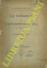 Le congrue ed i supplementi di congrua ai parroci. Studio giuridico