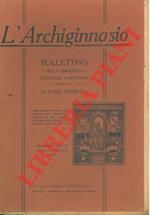 L' Archiginnasio. Bullettino della Biblioteca Comunale di Bologna.