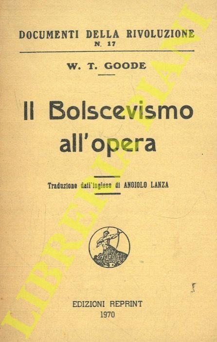 Il Bolscevismo all’opera - copertina