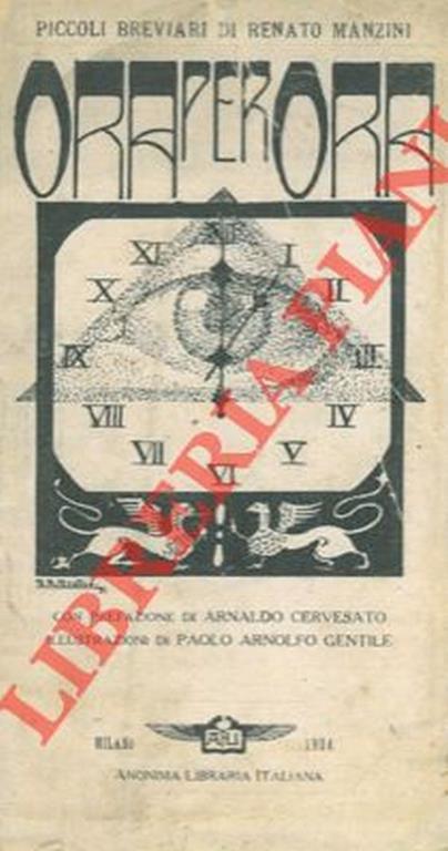 Ora per ora - Renato Mancini - copertina