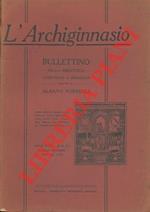 L' Archiginnasio. Bullettino della Biblioteca Comunale di Bologna.