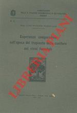 Esperienze comparative sull'epoca del trapianto delle conifere nei vivai forestali