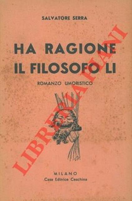 Ha ragione il filosofo Li. Romanzo umoristico - Salvatore Serra - copertina