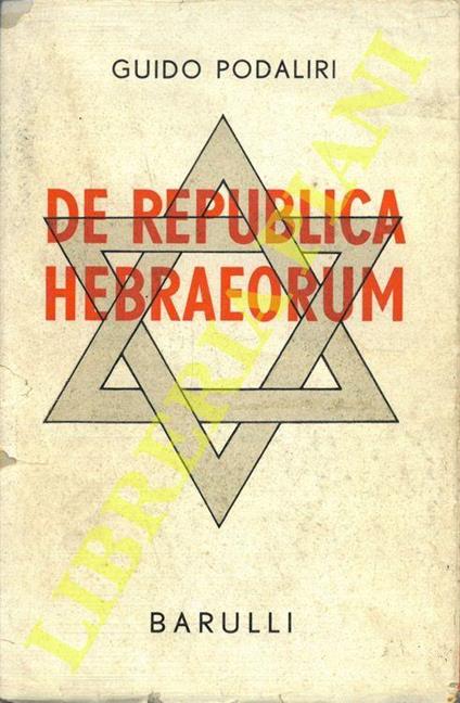 De Republica Hebraeorum - copertina