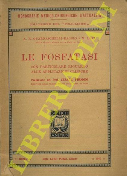 Le fosfatasi. Con particolare riguardo alle applicazioni cliniche - copertina