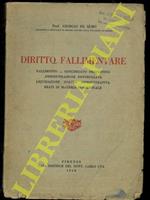 Diritto Fallimentare. Fallimento, concordato preventivo, amministrazione controllata, liquidazione coatta amministrativa, reati in materia concursuale