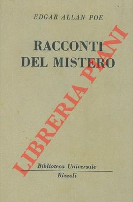 Racconti del mistero - Edgar Allan Poe - copertina