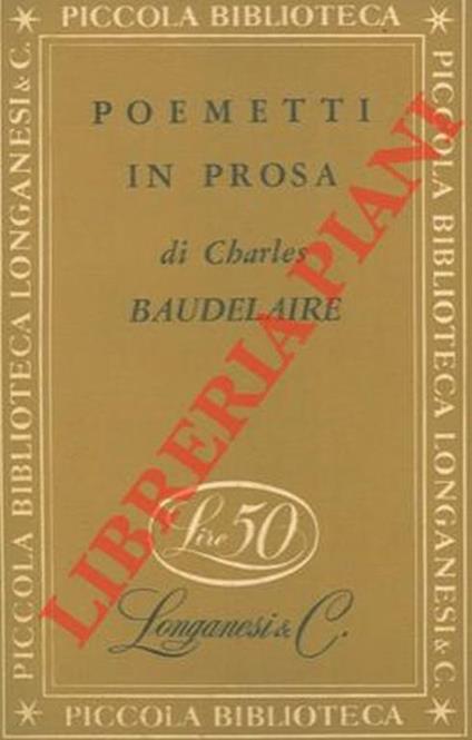 Poemetti in prosa - Charles Baudelaire - copertina