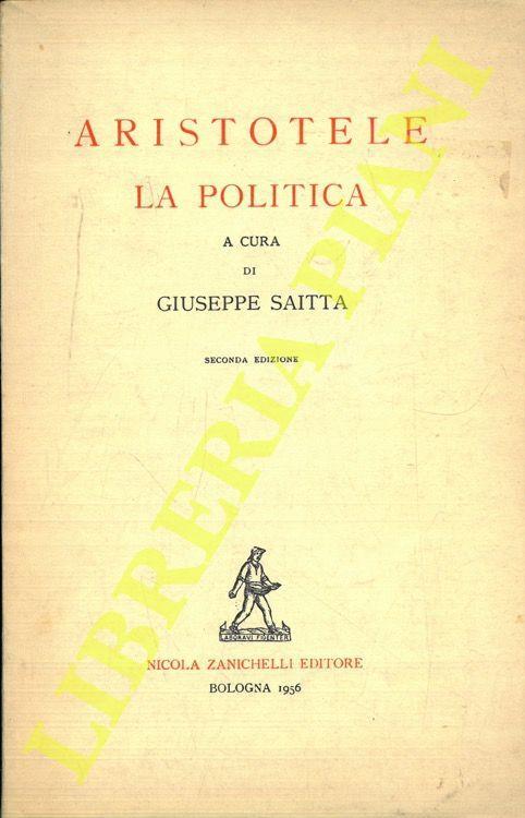 La politica - Aristotele - copertina