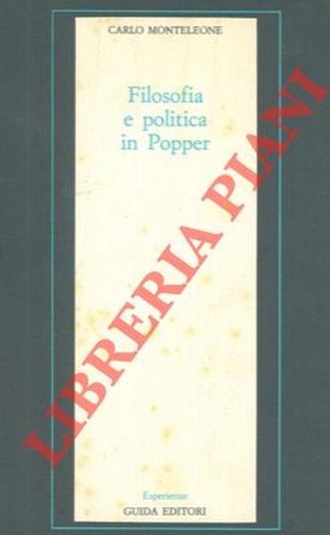 Filosofia e politica in Popper - Carlo Monteleone - copertina