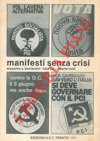 Manifesti senza crisi - Massimo A. Bonfantini - copertina