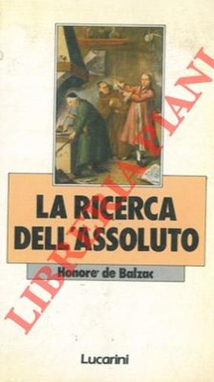 La ricerca dell'assoluto - Honoré de Balzac - copertina