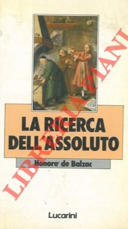 La ricerca dell'assoluto - Honoré de Balzac - copertina
