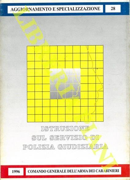 Istruzione sul servizio di Polizia Giudiziaria - copertina