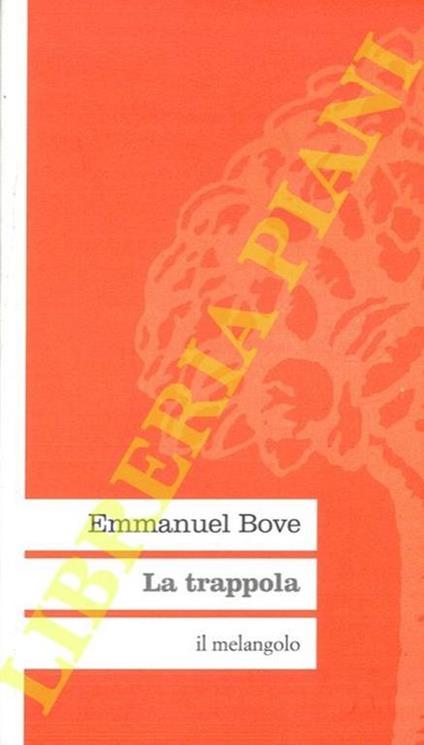 La trappola - Emmanuel Bove - copertina