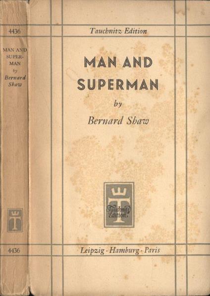 Man and superman - Bernard Shaw - copertina