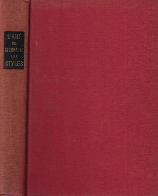 L' art de reconnaitre les styles - Gisele Boulanger - copertina