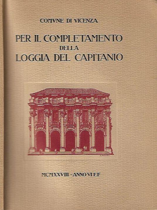 Per il completamento della Loggia del Capitanio - copertina