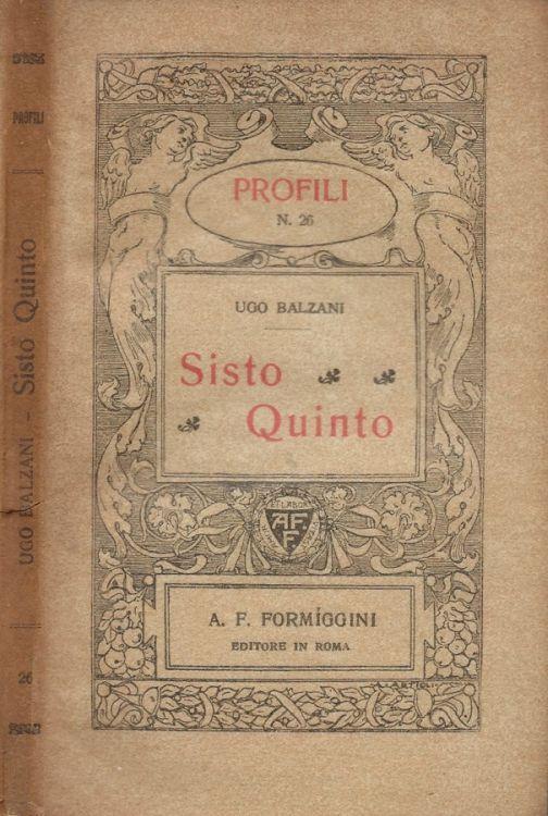Sisto Quinto - Ugo Balzani - copertina