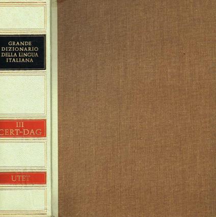 Grande dizionario della lingua italiana vol.III - Salvatore Battaglia - copertina