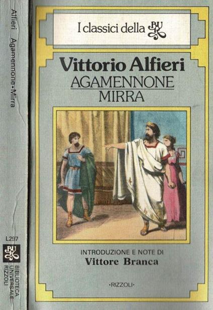 Agamennone Mirra - Vittorio Alfieri - copertina