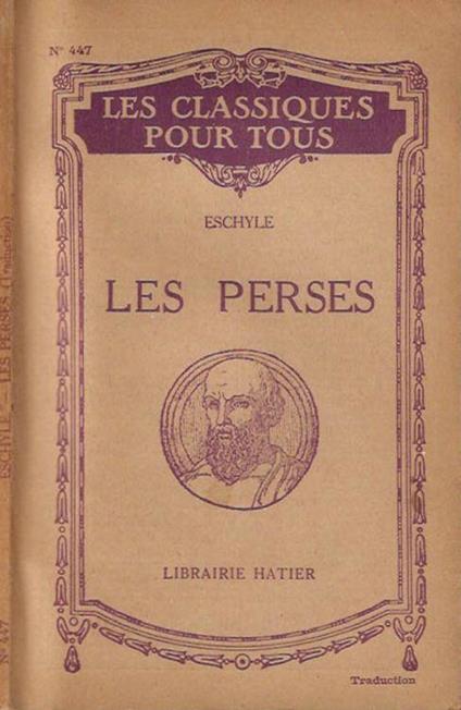 Les Perses - Eschilo - copertina