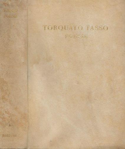 Poesie - Torquato Tasso - copertina