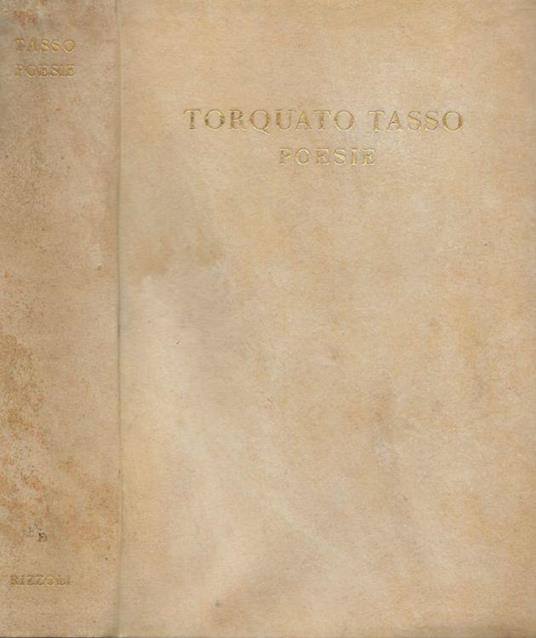Poesie - Torquato Tasso - copertina