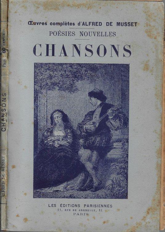 Poésies nouvelles chansons - Alfred de Musset - copertina
