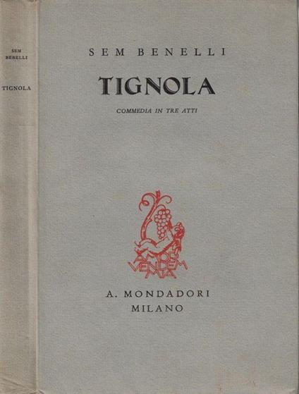 Tignola - Sem Benelli - copertina