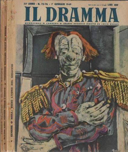 Il dramma anno 1949 N. 75-76, 77, 88 - Lucio Ridenti - copertina