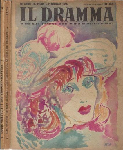 Il dramma anno 1950 N. 99-100, 102 - Lucio Ridenti - copertina