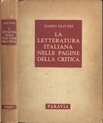La letteratura italiana nelle pagine della critica