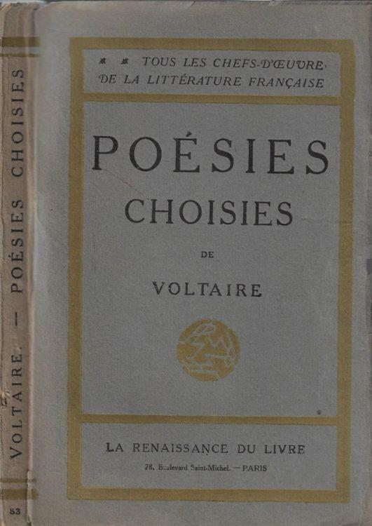 Poésies choisies - Voltaire - copertina