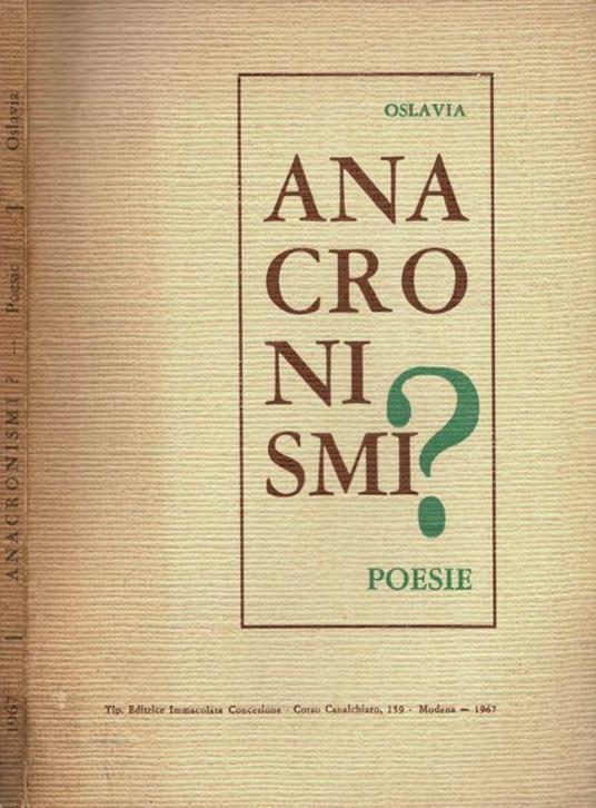 Anacronismi? - copertina