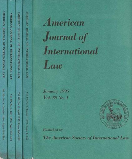 American Journal of International Law - copertina