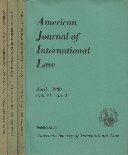 American Journal of International Law - copertina