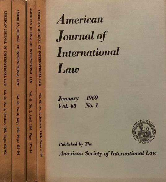 American Journal of International Law - copertina