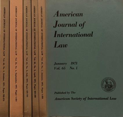 The American Journal of International Law - copertina