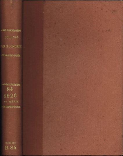 Journal des Economistes - copertina