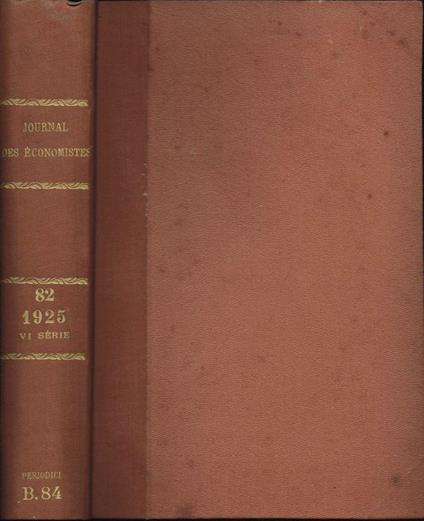 Journal des Economistes - copertina