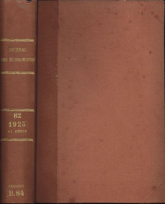 Journal des Economistes - copertina