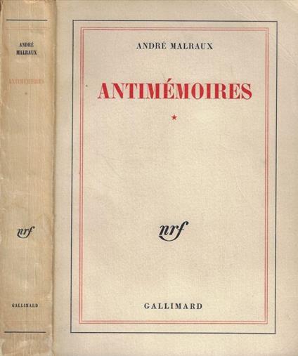 Antimémoires - André Malraux - copertina