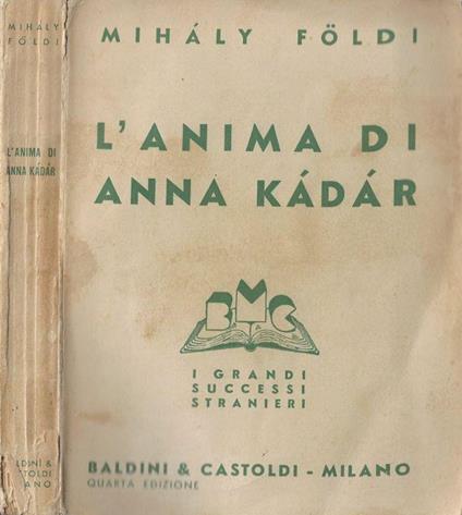 L' anima di Anna Kàdàr - Mihàly Földi - copertina