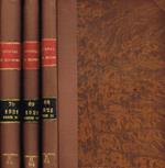 Journal des économistes. Revue mensuelle de la science économique et de la statistique. 80 année, 6e serie, tome 68, 69, 70, gennaio/marzo aprile/giugno e luglio/dicembre 1921. 3voll