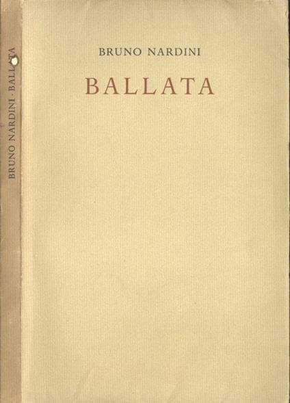 Ballata - Bruno Nardini - copertina