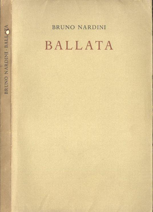 Ballata - Bruno Nardini - copertina
